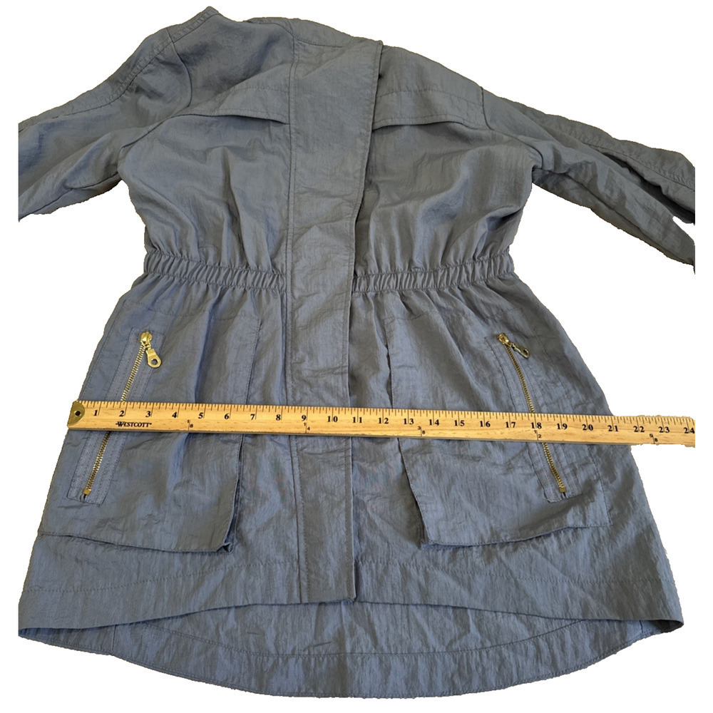 The Fillmore French Blue Full Zip Utility Rain Jacket Women’s Sz M - Picture 10 of 14